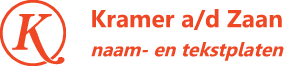 Kramer a/d Zaan naamborden